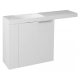 Sapho Latus VI fali mosdótartó szekrény 50x50x22 cm, balos, fehér LT615-3030