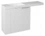 Sapho Latus VI fali mosdótartó szekrény 50x50x22 cm, balos, fehér LT615-3030