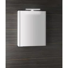   Sapho ajtós LUCIE tükrösszekrény LED világítással 55x70x17 cm, fehér LU055-0030