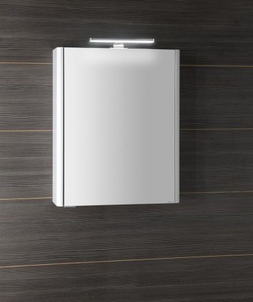 Sapho ajtós LUCIE tükrösszekrény LED világítással 55x70x17 cm, fehér LU055-0030