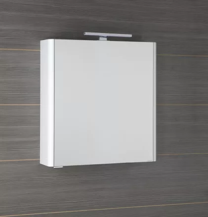 Sapho LUCIE tükrösszekrény LED világítással 65x70x17 cm, fehér LU065-0030