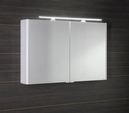Sapho két ajtós LUCIE tükrösszekrény LED világítással 106x70x17cm, fehér LU105-0030