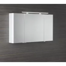   Sapho LUCIE tükrösszekrény LED világítással 126x70x17cm, fehér LU125-0030