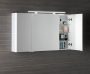 Sapho LUCIE tükrösszekrény LED világítással 126x70x17cm, fehér LU125-0030