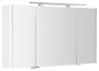 Sapho LUCIE tükrösszekrény LED világítással 126x70x17cm, fehér LU125-0030