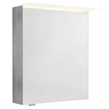   Sapho Linex tükrös szekrény LED világítással 60x70x15 cm, jobbos/balos kivitel, ezüst tölgy LX060-0011