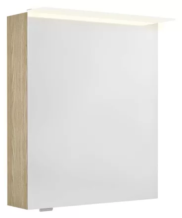 Sapho Linex tükrös szekrény LED világítással 60x70x15 cm, jobbos/balos kivitel, bardíni szilva LX060-0013