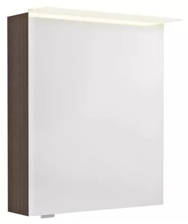 Sapho Linex tükrös szekrény LED világítással 60x70x15 cm, jobbos/balos kivitel, rusztikus fenyő LX060-0016