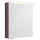 Sapho Linex tükrös szekrény LED világítással 60x70x15 cm, jobbos/balos kivitel, rusztikus fenyő LX060-0016