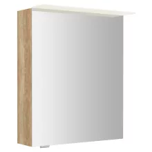   Sapho Linex tükrös szekrény LED világítással 60x70x15 cm, jobbos/balos kivitel, alabama tölgy LX060-0022