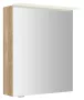 Sapho Linex tükrös szekrény LED világítással 60x70x15 cm, jobbos/balos kivitel, alabama tölgy LX060-0022