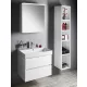 Sapho Linex tükrös szekrény LED világítással 60x70x15 cm, jobbos/balos kivitel, fényes fehér LX060-0030