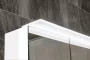 Sapho Linex tükrös szekrény LED világítással 60x70x15 cm, jobbos/balos kivitel, fényes fehér LX060-0030