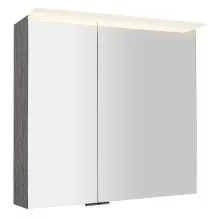   Sapho Linex tükrös szekrény LED világítással 80x70x15 cm, ezüst tölgy LX080-0011