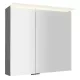 Sapho Linex tükrös szekrény LED világítással 80x70x15 cm, ezüst tölgy LX080-0011