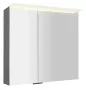 Sapho Linex tükrös szekrény LED világítással 80x70x15 cm, ezüst tölgy LX080-0011