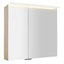   Sapho Linex tükrös szekrény LED világítással 80x70x15 cm, bardini szilva LX080-0013