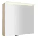 Sapho Linex tükrös szekrény LED világítással 80x70x15 cm, bardini szilva LX080-0013