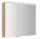 Sapho Linex tükrös szekrény LED világítással 80x70x15 cm, alabama tölgy LX080-0022