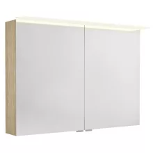   Sapho Linex tükrös szekrény LED világítással 100x70x15 cm, bardini szilva LX100-0013