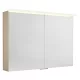 Sapho Linex tükrös szekrény LED világítással 100x70x15 cm, bardini szilva LX100-0013