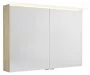 Sapho Linex tükrös szekrény LED világítással 100x70x15 cm, bardini szilva LX100-0013