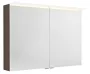Sapho Linex tükrös szekrény LED világítással 100x70x15 cm, rusztikus fenyő LX100-0016