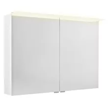   Sapho Linex tükrös szekrény LED világítással 100x70x15 cm, fényes fehér LX100-0030