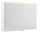 Sapho Linex tükrös szekrény LED világítással 100x70x15 cm, fényes fehér LX100-0030