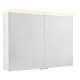 Sapho Linex tükrös szekrény LED világítással 100x70x15 cm, fényes fehér LX100-0030