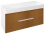 Sapho Mediena két fiókos mosdótartó szekrény 117x51x48,5 cm, matt fehér/natúr tölgy MD122
