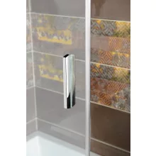   Polysan Deep zuhanyajtó kádperemre 130x165 cm, transzparent üveg MD1316