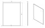 Sapho Accord fazettás tükör lekerekített sarkokkal 70x90 cm, akasztó nélkül MF444