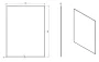 Sapho Accord fazettás tükör lekerekített sarkokkal 70x90 cm, akasztó nélkül MF444