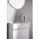 Sapho Small Margitha kerámia kézmosó 38x22 cm, jobbos/carrara MGT38217