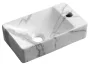 Sapho Small Margitha kerámia kézmosó 38x22 cm, jobbos/carrara MGT38217