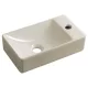 Sapho Small Margitha kerámia kézmosó 38x22 cm, jobbos/bézs MGT38221