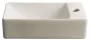 Sapho Small Margitha kerámia kézmosó 38x22 cm, jobbos/bézs MGT38221
