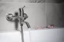 Sapho Minimal fali kádtöltő csaptelep zuhanyszett nélkül, inox MI010