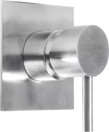 Sapho Minimal falba süllyesztett zuhanycsaptelep, zuhanyszett nélkül, inox MI041