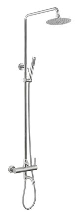 Sapho Minimal zuhanyrendszer kádtöltő csapteleppel, rozsdamentes acél hatású MI140