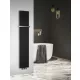 Sapho Smartella acél fürdőszobai radiátor 250x1490 mm matt fekete kivitelben.