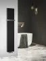 Sapho Smartella acél fürdőszobai radiátor 250x1490 mm matt fekete kivitelben.