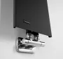 Sapho Smartella acél fürdőszobai radiátor 250x1490 mm matt fekete kivitelben.
