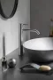 Sapho MINIMAL magasított egykaros mosdócsaptelep leeresztő nélkül, inox MI202