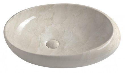 Sapho Dalma kerámia mosdó 68x44 cm, bézs márvány MM327