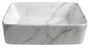 Sapho Dalma kerámia mosdó 48x38 cm, fehér márvány mintázattal MM517