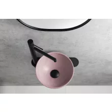   Sapho Minor kerek beton mosdótál 260 mm, rózsaszín MR26021