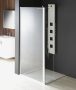 Polysan Modular fix zuhanyfal átlátszó üveggel L típusú ajtós, 2/1-es modul 900mm, króm profil MS3A-90