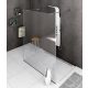 Polysan Modular walk-in zuhanyfal átlátszó üveg 1200 mm, króm MS4-120